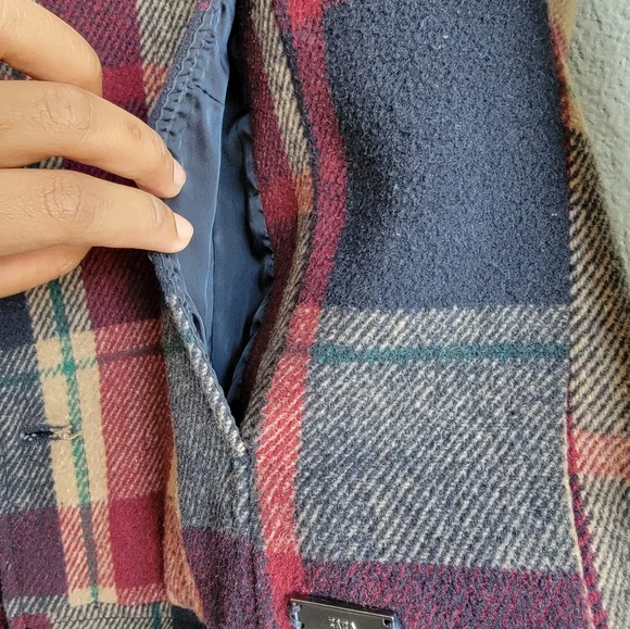 Zara Button Up Check Plaid Jacket - Picture 4 of 7